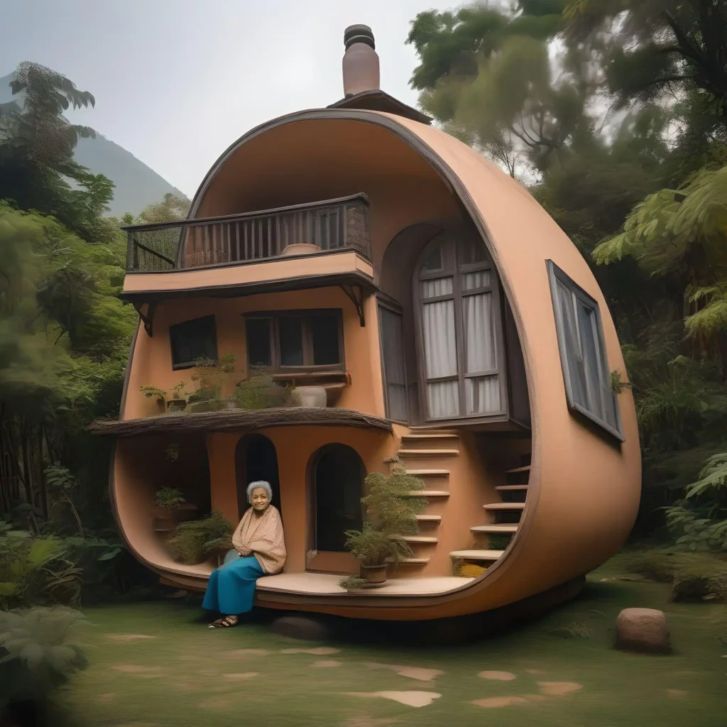 A OLD WOMAN LIVES IN SHOES SHAPE HOUSE